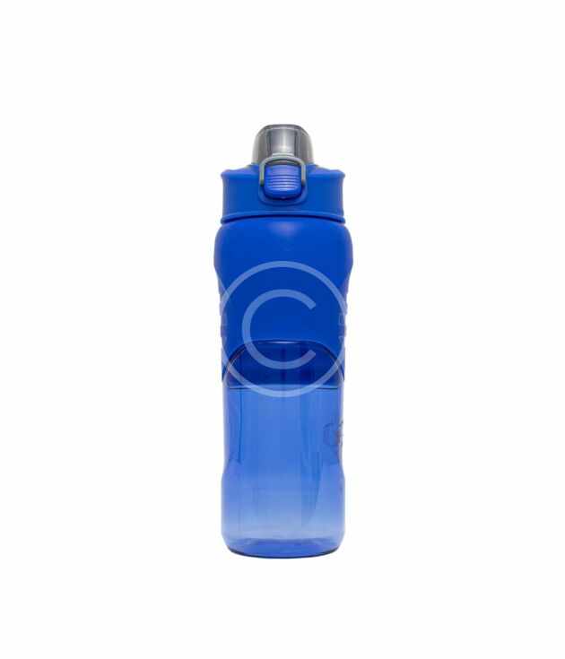 Blue sports water bottle